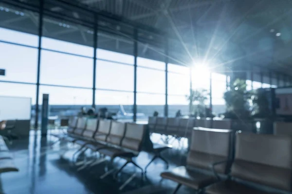 Abstract blur in airport — Stock Photo, Image