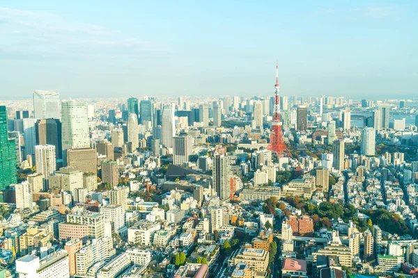 Tokyo City Skyline mit Tokyo Tower — Stockfoto