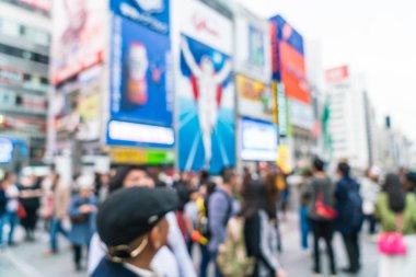 kalabalık insanlar Osaka street Market bulanıklık 