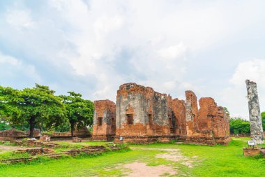 Güzel eski mimari tarihi Ayutthaya Tayland