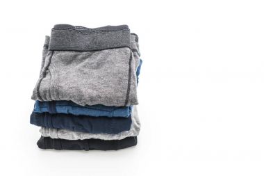 Beyaz arka plan üzerinde erkek iç giyim