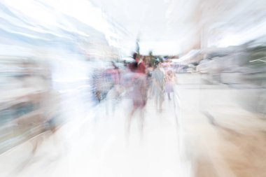 Soyut bulanıklık insanlar güzel lüks alışveriş merkezi bir