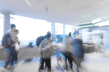 Havaalanında soyut bulanıklık 