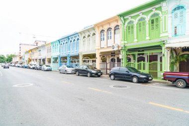 Phuket, Tayland -Ekim 30, 2016, Phuket town, Tayland: Phuket ol