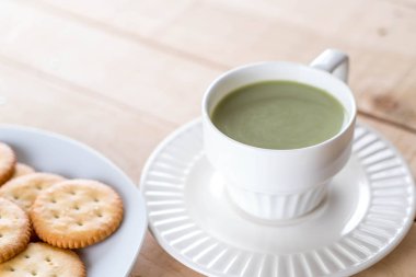 hot matcha latte