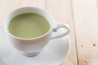 hot matcha latte