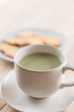 hot matcha latte