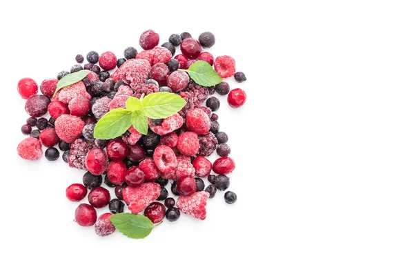 Заморожені ягоди змішані — стокове фото