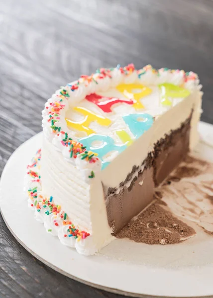 Happy birthday ice-cream cake — Stock Photo, Image