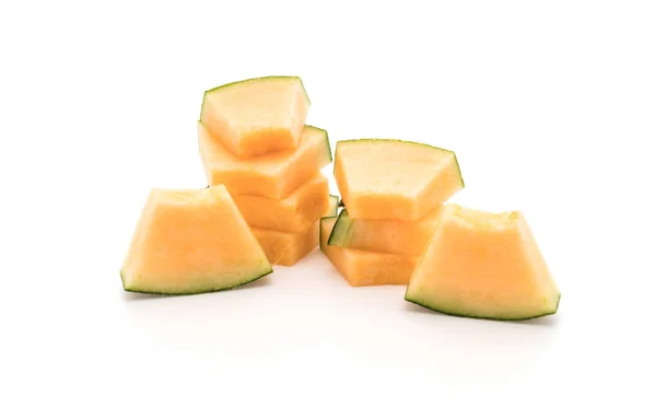Melone di melone su bianco — Foto Stock