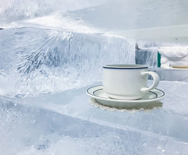coffee cup on ice bar