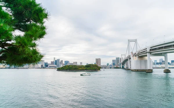 오다이바, 도쿄 • 레인 보우 브릿지 — 스톡 사진