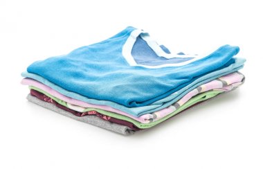 giyim üzerine beyaz yığınları 