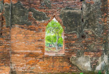 Güzel eski mimari tarihi Ayutthaya Tayland
