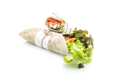 tavuk ve ıspanak salatası rulo sarma