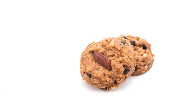Biscoitos de amêndoa em branco — Fotografia de Stock