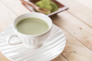 hot matcha latte