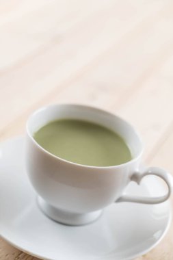 hot matcha latte
