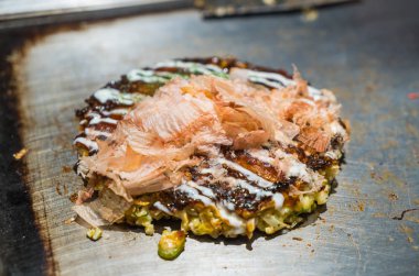 Japon geleneksel Pizza Okonomiyaki