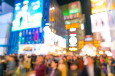 kalabalık insanlar Osaka street Market bulanıklık 