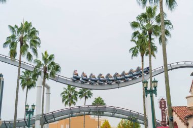 Osaka, Japonya - 21 Kasım 2016: temel tema park konumlar 