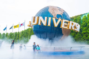 Osaka, Japonya - 21 Kasım 2016: temel tema park konumlar