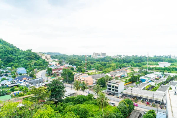 Vista do telhado na cidade de Phuket — Fotografia de Stock