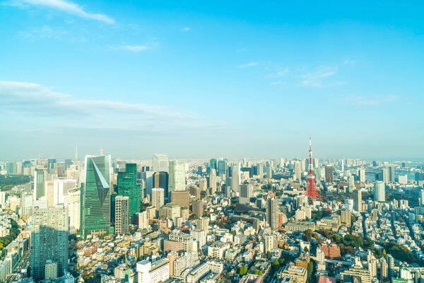 Tokyo city skyline with Tokyo Tower, Tokyo Japan
