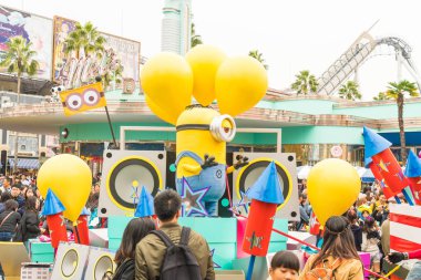Osaka, Japonya - 21 Kasım 2016: Yeni festivale, yeniden doğmuş Parade, celeb