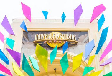 Osaka, Japonya - 21 Kasım 2016: Ana giriş 15 yıl Anniver ile