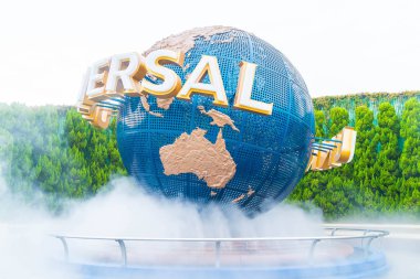 Osaka, Japonya - 21 Kasım 2016: temel tema park konumlar