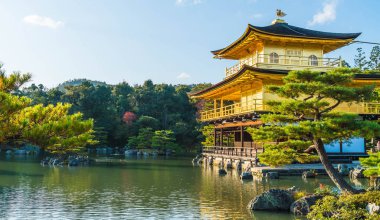 Kinkakuji Tapınağı (altın köşk güzel mimari)