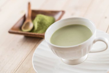 hot matcha latte
