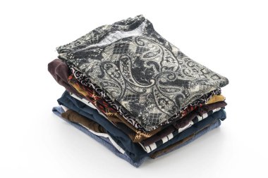 giyim üzerine beyaz yığınları 