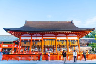 Fushimi Inari Tapınak, Japonya - 2016 Kasım 23: önemli bir Shin olan