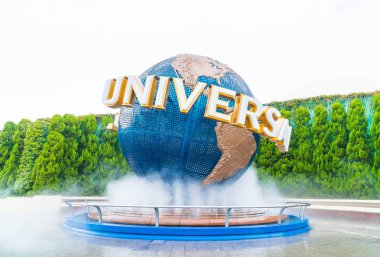 Osaka, Japonya - 21 Kasım 2016: temel tema park konumlar