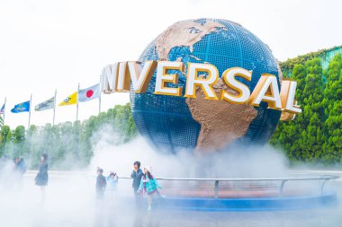 Osaka, Japonya - 21 Kasım 2016: temel tema park konumlar