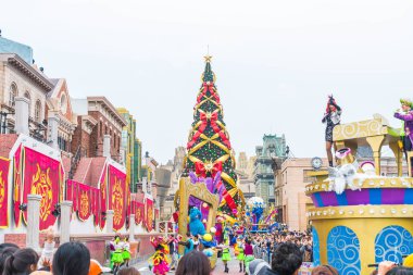 Osaka, Japonya - 21 Kasım 2016: Yeni festivale, yeniden doğmuş Parade, celeb