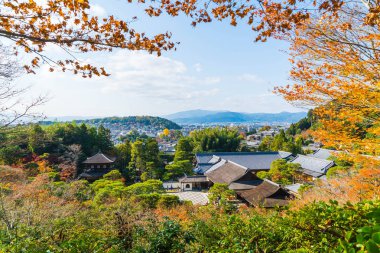 Gümüş Pavilion Ginkakuji Tapınağı'nda güzel mimari