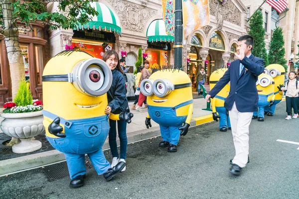 OSAKA, JAPÃO - NOV 21 2016: Minion Mascot from Despicable Me in — Fotografia de Stock