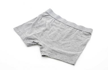 Beyaz arka plan üzerinde erkek iç giyim