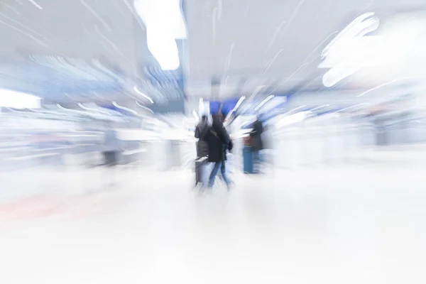 Abstract blur in airport — Stock Photo, Image