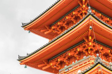 Kiyomizu-dera Tapınağı güzel mimari Kyoto,.