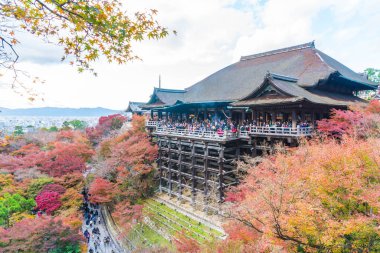Kyoto, Sonbahar sezonu Kiyomizu veya Kiyomizu-dera Tapınağı.