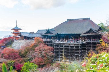 Kyoto, Sonbahar sezonu Kiyomizu veya Kiyomizu-dera Tapınağı.