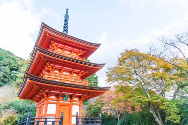 Kiyomizu-dera Tapınağı güzel mimari Kyoto,.