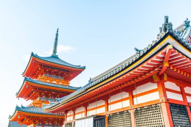 Kiyomizu-dera Tapınağı güzel mimari Kyoto,.