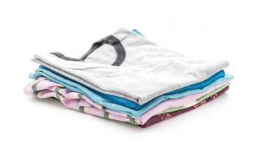 giyim üzerine beyaz yığınları 