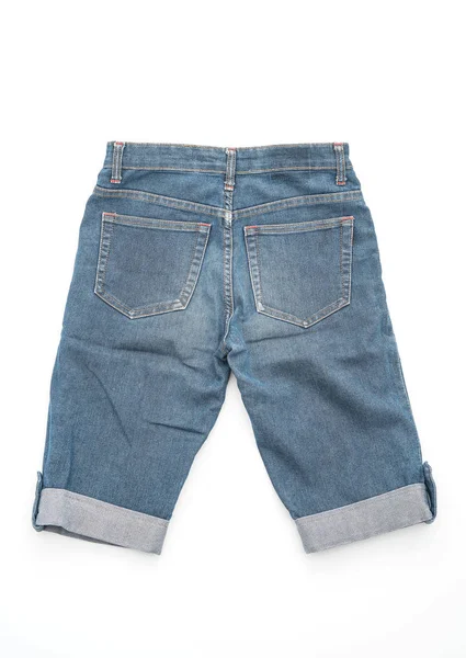 Short jean on white — Stock Photo, Image