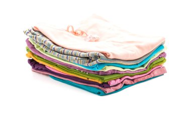 giyim üzerine beyaz yığınları 